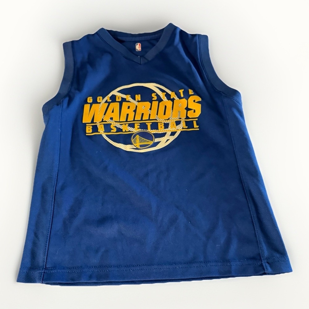 Steph Curry Warriors Youth Jersey Size 8 Blue‎ NBA